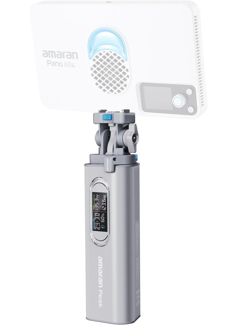 عماران اماران بيك بنك طاقة محمول بسعة 864 واط ساعة 24000 مللي امبير نظام بطارية متكامل بدون كابلات شحن سريع USB C بقدرة 140 واط طاقة إجمالية 170 واط شاشة ذكية لتشغيل الإضاءة والكاميرات واللابتوب - Image 1